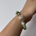 Green Jade Butterfly Beaded Bracelet