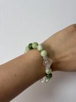 Green Jade Butterfly Beaded Bracelet - 画像 (3)